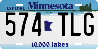 MN license plate 574TLG