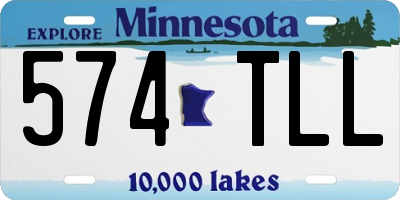MN license plate 574TLL