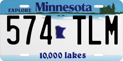 MN license plate 574TLM