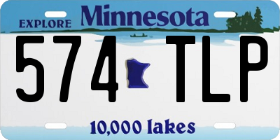 MN license plate 574TLP