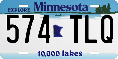 MN license plate 574TLQ