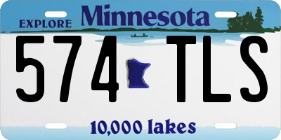 MN license plate 574TLS