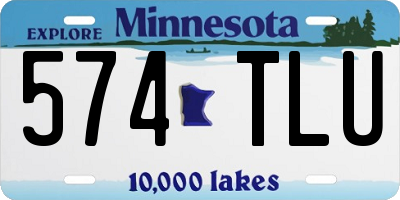 MN license plate 574TLU