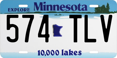MN license plate 574TLV