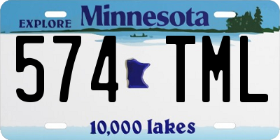 MN license plate 574TML