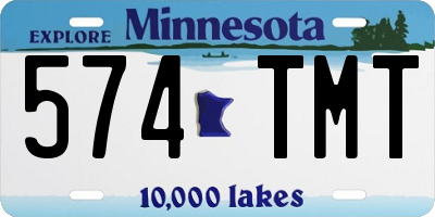 MN license plate 574TMT