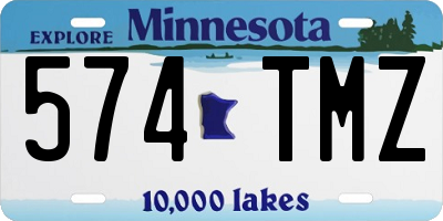 MN license plate 574TMZ