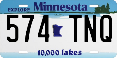 MN license plate 574TNQ