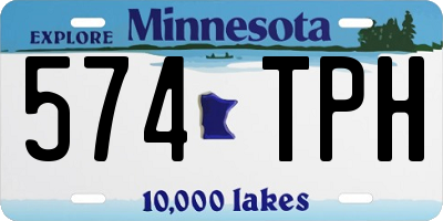 MN license plate 574TPH