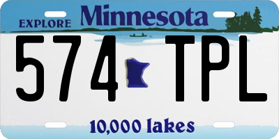 MN license plate 574TPL
