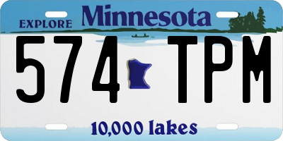 MN license plate 574TPM