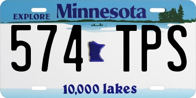 MN license plate 574TPS