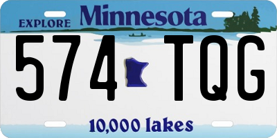 MN license plate 574TQG