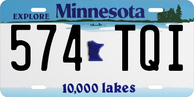 MN license plate 574TQI