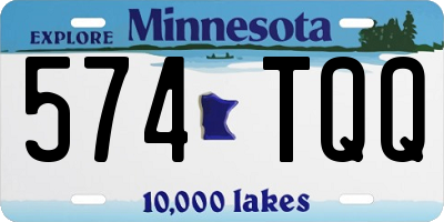 MN license plate 574TQQ