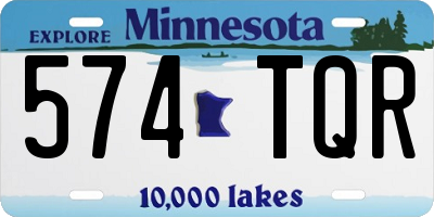 MN license plate 574TQR