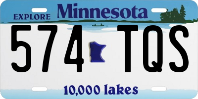 MN license plate 574TQS