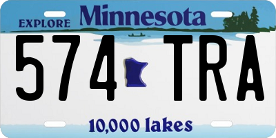 MN license plate 574TRA