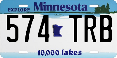 MN license plate 574TRB
