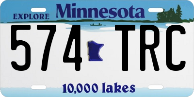 MN license plate 574TRC