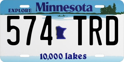 MN license plate 574TRD