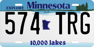 MN license plate 574TRG