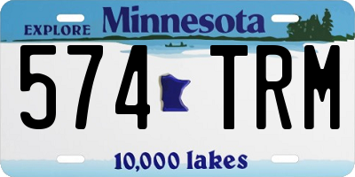 MN license plate 574TRM