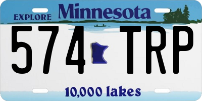 MN license plate 574TRP