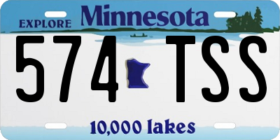 MN license plate 574TSS