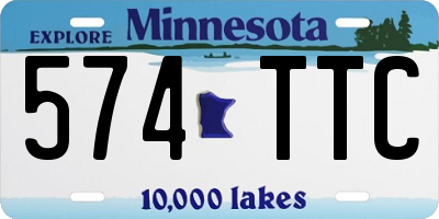 MN license plate 574TTC