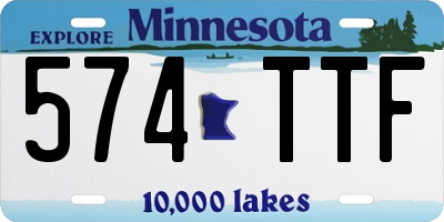 MN license plate 574TTF