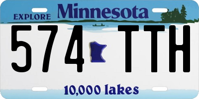 MN license plate 574TTH