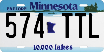 MN license plate 574TTL