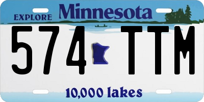MN license plate 574TTM