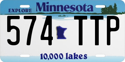 MN license plate 574TTP