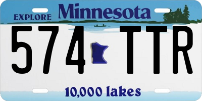 MN license plate 574TTR