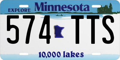 MN license plate 574TTS