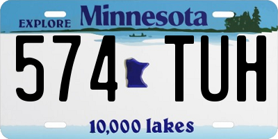 MN license plate 574TUH