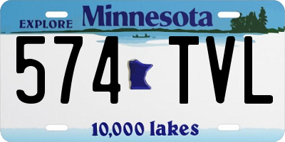 MN license plate 574TVL