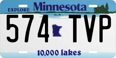 MN license plate 574TVP