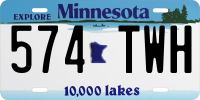 MN license plate 574TWH