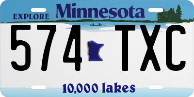 MN license plate 574TXC