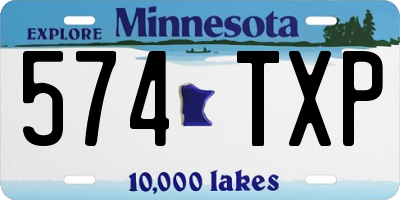 MN license plate 574TXP