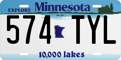 MN license plate 574TYL
