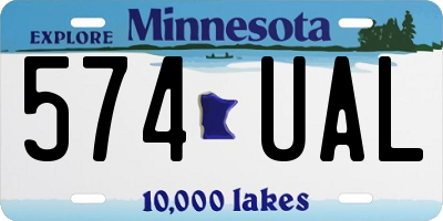 MN license plate 574UAL