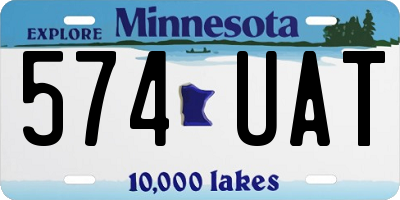 MN license plate 574UAT