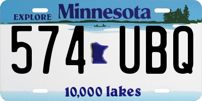 MN license plate 574UBQ