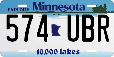 MN license plate 574UBR