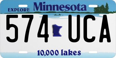 MN license plate 574UCA