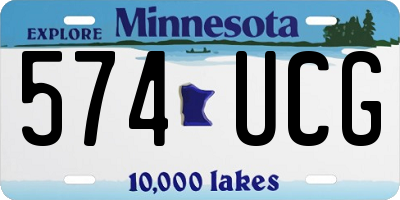 MN license plate 574UCG